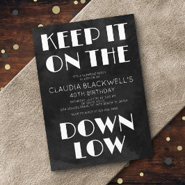 Verrassing Plezier Down Low Verjaardag Kaart