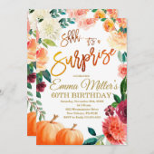 Verrassing Pompoen Verjaardag, Herfst Verjaardagsf Kaart (Voorkant / Achterkant)