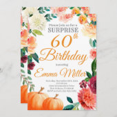 Verrassing Pompoenen Herfst Verjaardag Kaart (Voorkant / Achterkant)