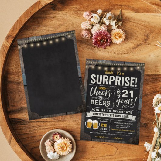 Verrassing Proost en Biertjes 21e Verjaardag Uitno Kaart