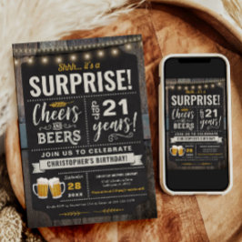 Verrassing Proost en Biertjes 21e Verjaardag Uitno Kaart