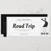 Verrassing Reis Ticket Cadeau Bewijs Certificaat Kaart (Voorkant / Achterkant)