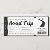 Verrassing Road Trip Ticket Cadeaubon Certificaat Kaart (Voorkant)