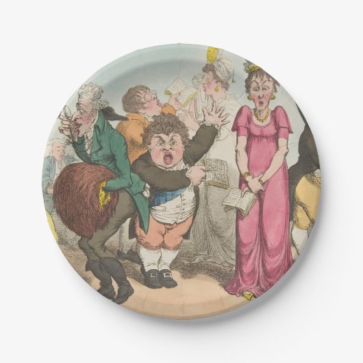 Verrassing - Ronde papieren Borden Papieren Bordje (Voorkant)