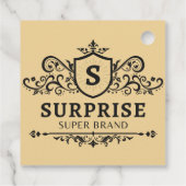 Verrassing Super Merk Luxe Bruiloft Party Modern B Bedankjes Labels (Achterkant)