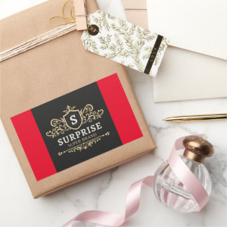 Verrassing Super Merk Luxe Bruiloft Party Modern L Rechthoekige Sticker