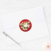 Verrassing van de Kerstman met Kerstmis Ronde Sticker (Envelop)