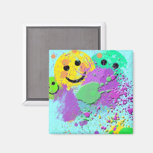 VERRASSING VAN GEZICHTSVERF MAGNEET (Voorkant / Achterkant)