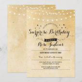 Verrassing Verjaardag 40e 50e 60e Bloemenuitnodigi Kaart (Voorkant / Achterkant)