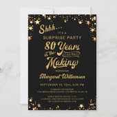 Verrassing Verjaardag 80 jaar in de Making Black Kaart (Voorkant)