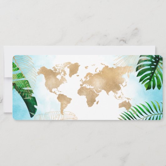 Verrassing Verjaardag Boarding Pass Trip Ticket Be Kaart (Achterkant)