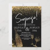 Verrassing Verjaardag elke leeftijd Modern Zwart G Kaart (Voorkant)