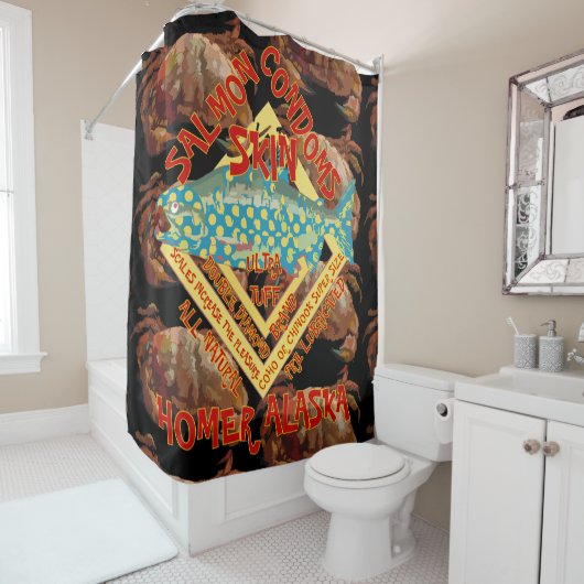 Verrassing Verjaardag Festival Blok 2024 Feest Douchegordijn (In situ)