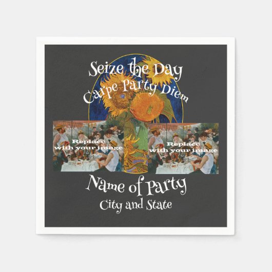 Verrassing Verjaardag Festival Blok 2024 Feest Servet (Voorkant)