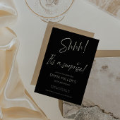 Verrassing Verjaardag Nodig Minimalistisch Zwart u Kaart