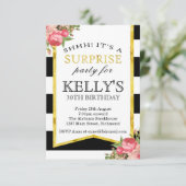 Verrassing Verjaardag Uitnodiging - Vrouwen Verjaa (Staand voorkant)