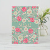 Verrassing Verjaardagsfeest Chic Funky Moderne Blo Kaart (Staand voorkant)