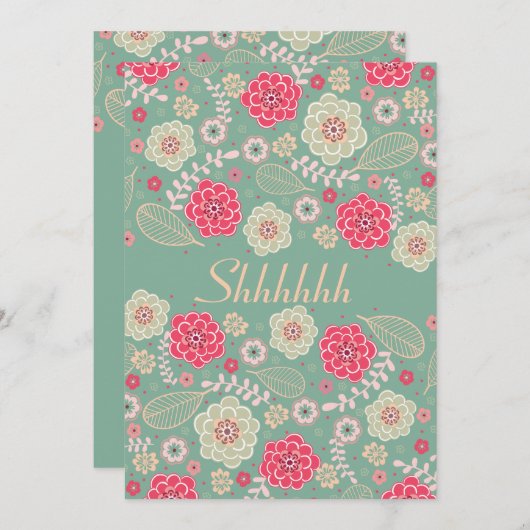 Verrassing Verjaardagsfeest Chic Funky Moderne Blo Kaart (Voorkant / Achterkant)