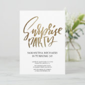 Verrassing Verjaardagsfeest kleurrijke Waterverf Kaart (Staand voorkant)