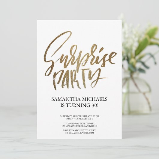 Verrassing Verjaardagsfeest kleurrijke Waterverf Kaart (Staand voorkant)