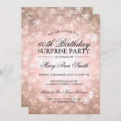 Verrassing Verjaardagsfeest Koper Winter Wonderlan Kaart (Voorkant / Achterkant)