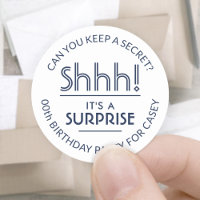 Verrassing Verjaardagsfeest Stijlvol Wit & Navy Bl