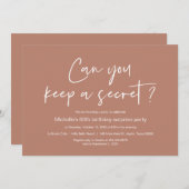 Verrassing verjaardagsfeest viering, Terracotta Kaart (Voorkant / Achterkant)