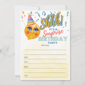 Verrassing Verjaardagsfeestje Emoji Vul in de Blan Kaart (Voorkant)