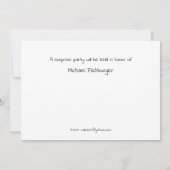 Verrassing verjaardagsfeestje schoolbord kaart (Achterkant)