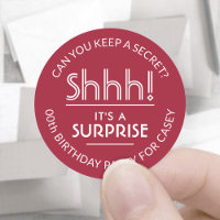 Verrassing verjaardagsfeestje Shhh! Stijlvol Rood 
