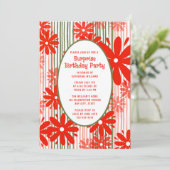 Verrassing verjaardagsfeestje uitnodiging elke lee (Staand voorkant)