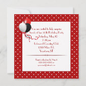 Verrassing Verjaardagsfeestuitnodiging Kaart (Achterkant)