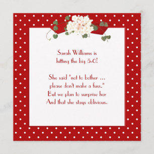 Verrassing Verjaardagsfeestuitnodiging Kaart