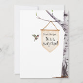 Verrassing Verjaardagspartij Leuke Dieren Uitnodig Kaart (Achterkant)