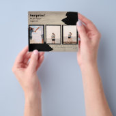 VERRASSING! Verloving FOTO COLLAGE BUDGET Flyer (Hand)