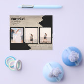 VERRASSING! Verloving FOTO COLLAGE BUDGET Flyer (Enkel)