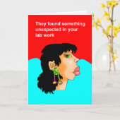 verrassing voor laboratoriumwerk kaart (Gele Bloem)