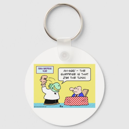 verrassing voor tonijn Ik ben ober Sleutelhanger (Voorkant)
