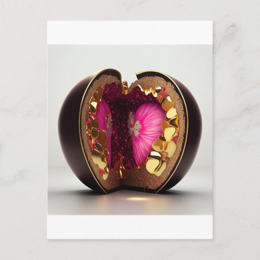 verrassing voor valentijn chocolade briefkaart (Voorkant)