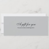 Verrassing Waterverf Winkelen Spree Voucher Kaart (Achterkant)