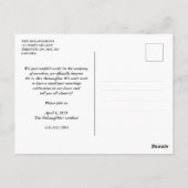 Verrassing! We hebben de huwelijksaankondiging van Briefkaart (Achterkant)