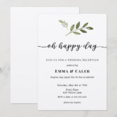 Verrassing, we zijn getrouwd! Uitnodiging voor het (Voorkant / Achterkant)