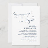 Verrassing, we zijn weggelopen, Bruiloft Wegloopfe Kaart (Voorkant)