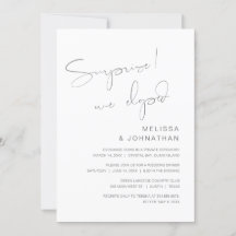 Verrassing, we zijn weggelopen, Bruiloft Wegloopfe