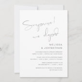 Verrassing, we zijn weggelopen, Bruiloft Wegloopfe Kaart (Voorkant)