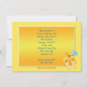 Verrassing Zomer Verjaardagsfeest Kaart (Achterkant)