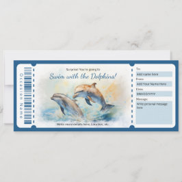 Verrassing Zwemmen met Dolfijnen Cadeaubon Kaart