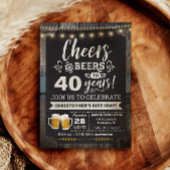 Verrassings Cheers en Biertjes 40e verjaardagsuitn Kaart