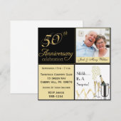 Verrassings Uitnodigingen Gouden Bruiloft (Voorkant / Achterkant)