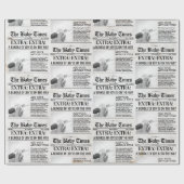 Verrassingsbericht over zwangerschap cadeaupapier (Vlak)